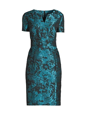 Jacquard Sheath Dress