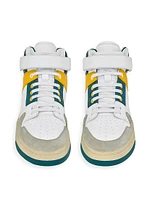 Lax Mid Top Sneakers Smooth Leather and Suede