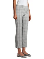 Leonovelty Plaid Ankle-Crop Pants