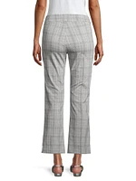 Leonovelty Plaid Ankle-Crop Pants