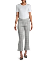 Leonovelty Plaid Ankle-Crop Pants