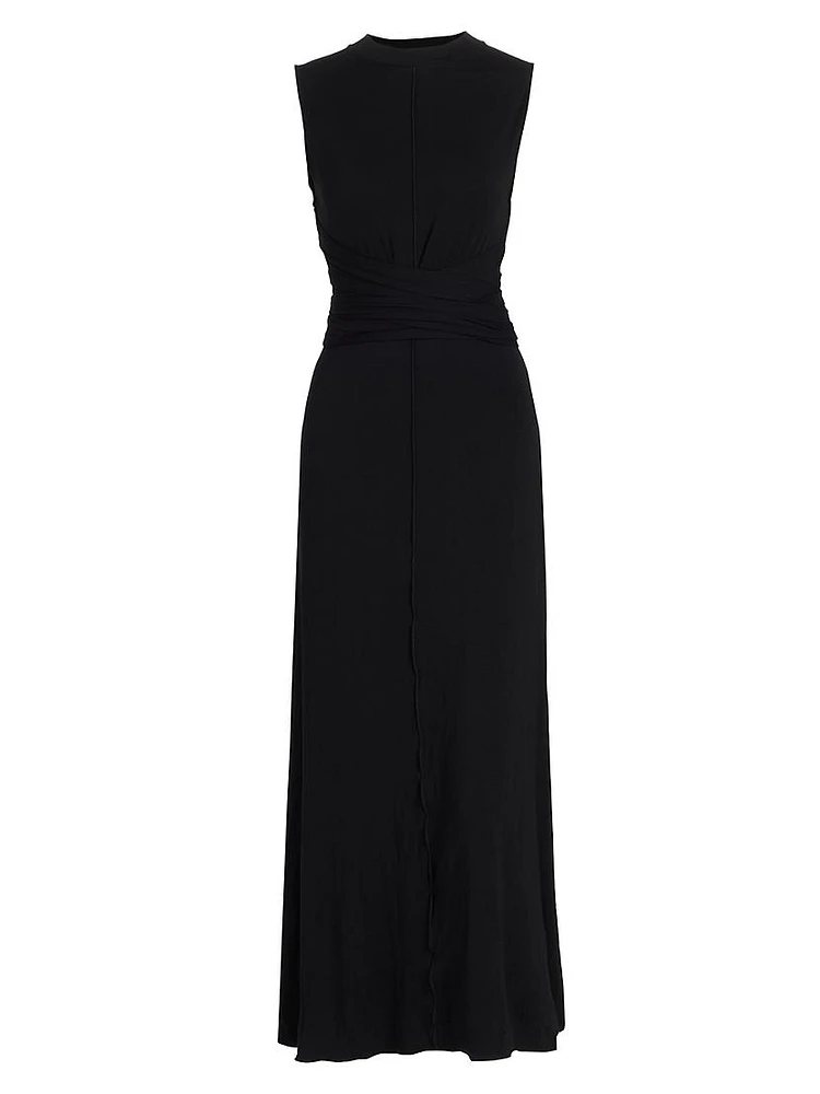 Beatrice Gathered Waist Maxi Dress