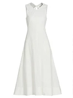 Juno Cotton Broderie Anglaise Midi-Dress