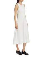 Juno Cotton Broderie Anglaise Midi-Dress