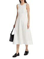 Juno Cotton Broderie Anglaise Midi-Dress