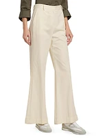 Howard Twill Wide-Leg Pants