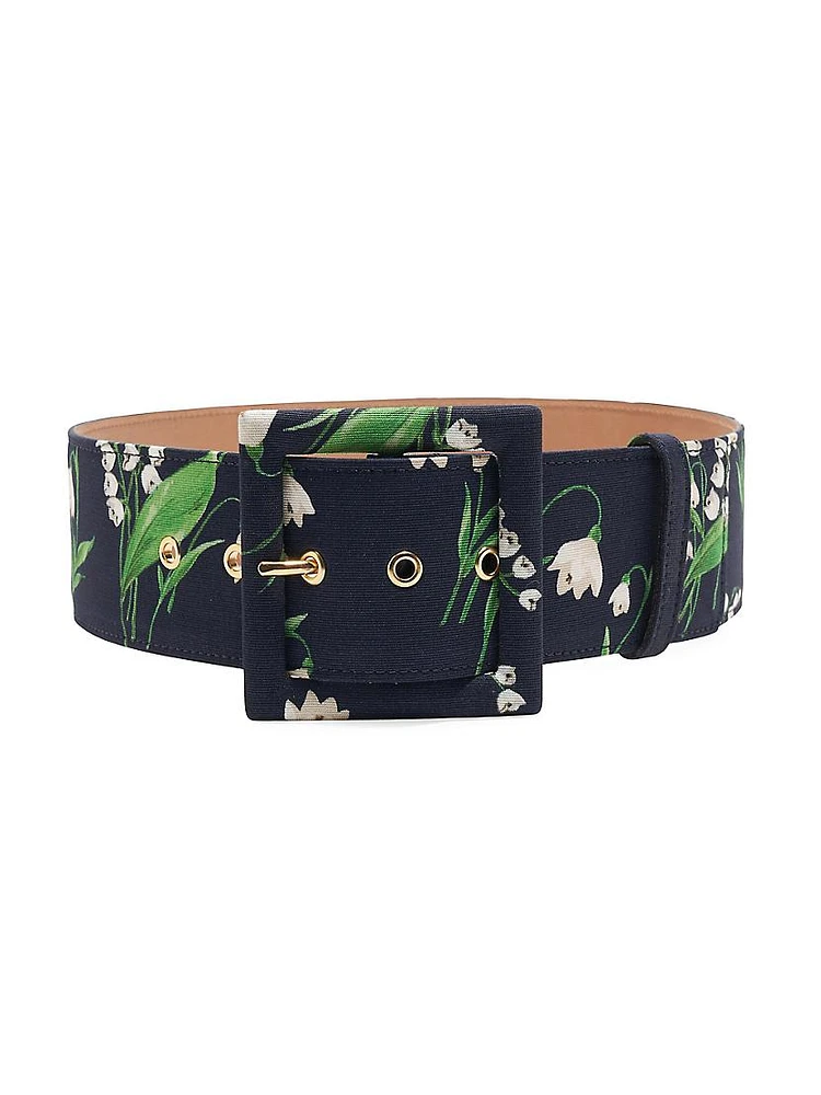 Icon Floral Wide Belt