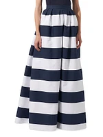 Striped Ball Maxi Skirt