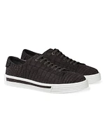 Nubuck Crocodile Sneakers