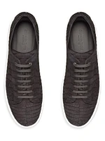 Nubuck Crocodile Sneakers