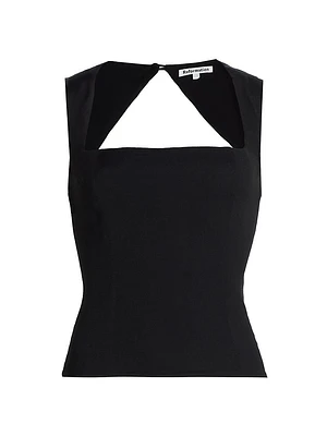 Diandra Cut-Out Sleeveless Top