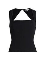 Diandra Cut-Out Sleeveless Top