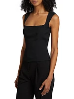 Diandra Cut-Out Sleeveless Top