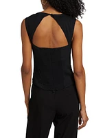 Diandra Cut-Out Sleeveless Top