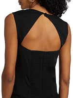 Diandra Cut-Out Sleeveless Top