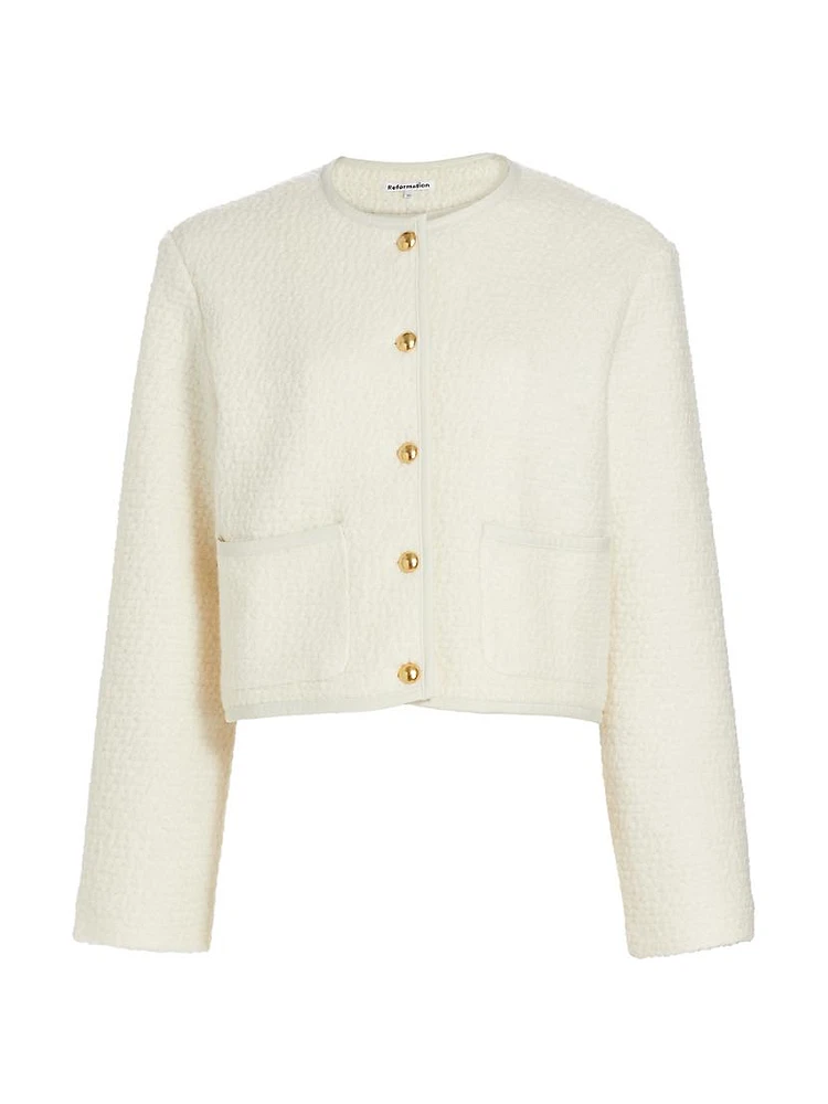 Dale Wool-Blend Crop Jacket