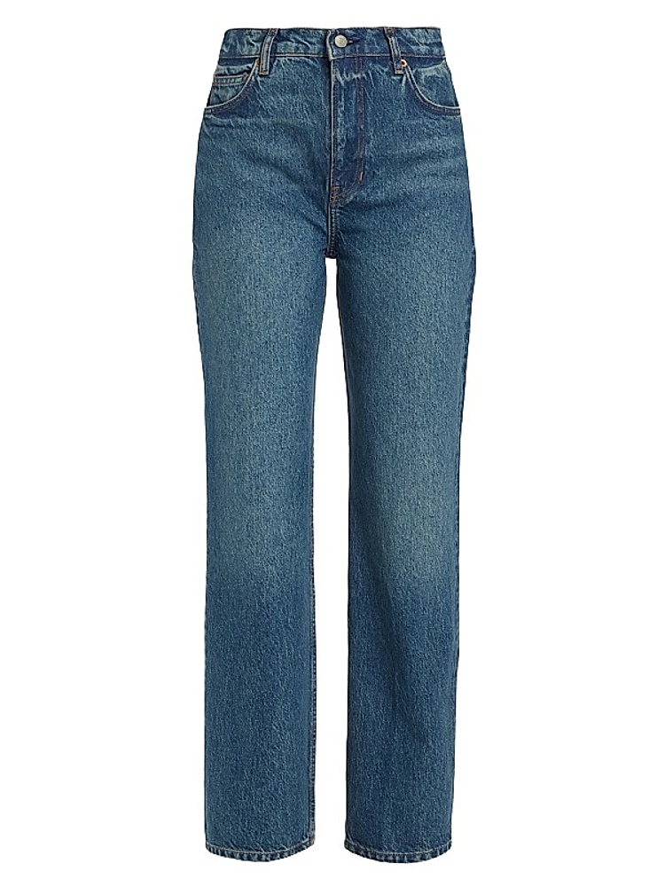 Abby High-Rise Straight-Leg Jeans