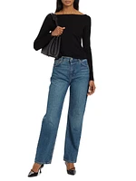 Abby High-Rise Straight-Leg Jeans