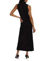 Axton Mock Turtleneck Midi-Dress