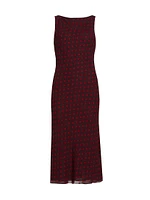 Topanga Polka Dot Slim-Fit Midi-Dress