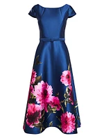 Ina Peony Mikado Cocktail Dress