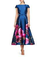 Ina Peony Mikado Cocktail Dress