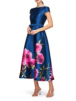 Ina Peony Mikado Cocktail Dress