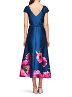 Ina Peony Mikado Cocktail Dress