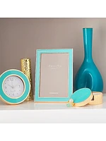 Gold-Trimmed Enamel Frame