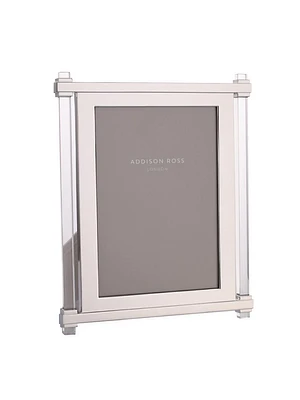 Acrylic & Silver Pillar Photo Frame