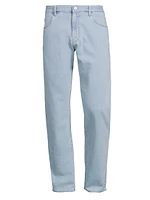 Stretch Straight-Leg Jeans