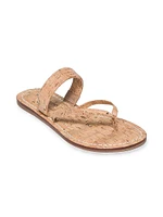 Leia Cork Thong Sandals