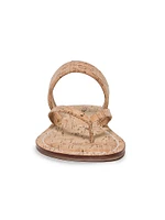 Leia Cork Thong Sandals