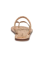 Leia Cork Thong Sandals