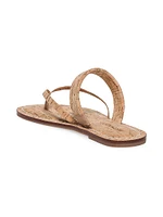 Leia Cork Thong Sandals