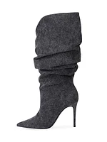 Claudia Slouched Heel Boots