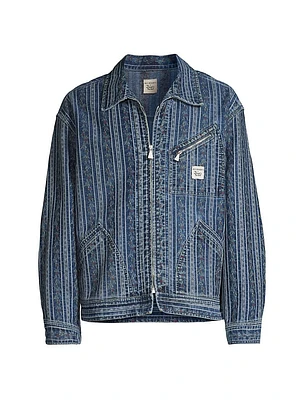 Roy Roger's x Dave's New York Denim Jacquard Short Work Jacket