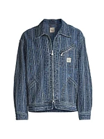 Roy Roger's x Dave's New York Denim Jacquard Short Work Jacket