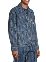 Roy Roger's x Dave's New York Denim Jacquard Short Work Jacket