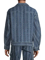 Roy Roger's x Dave's New York Denim Jacquard Short Work Jacket