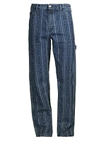 Roy Roger's x Dave's New York Denim Jacquard Work Pants