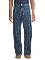 Roy Roger's x Dave's New York Denim Jacquard Work Pants