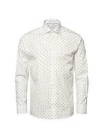 Contemporary-Fit Drink Print Shirt