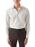 Contemporary-Fit Drink Print Shirt