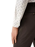 Contemporary-Fit Drink Print Shirt