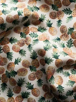 Slim-Fit Pineapple Print Cotton-Blend Shirt