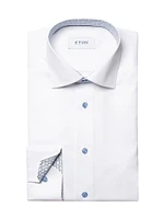 Slim-Fit Twill Geometric Shirt