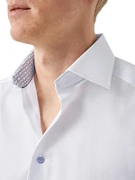 Slim-Fit Twill Geometric Shirt