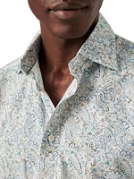 Slim Fit Paisley Cotton Tencel™® Shirt