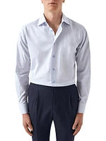 Slim-Fit Micro Check Shirt